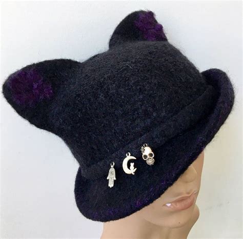 Pussy Cat Hat Black Pussy Hat Feminist Hat Trendy Hats Etsy