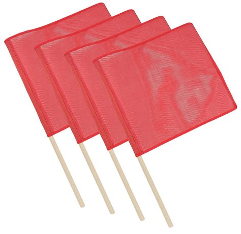 Mytee Products Red Safety Flags For Trucks With Dowel Dot Compliant