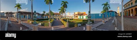 Plaza Mayor Panorama Trinidad Cuba Stock Photo Alamy