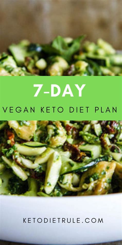 7-Day Vegan Keto Meal Plan for Beginner's to Lose Weight & Burn Fat - The Slow Roasted