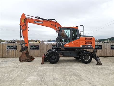 DOOSAN DX140W 5 Wheel Excavator For Sale United Kingdom Sunderland NY33862