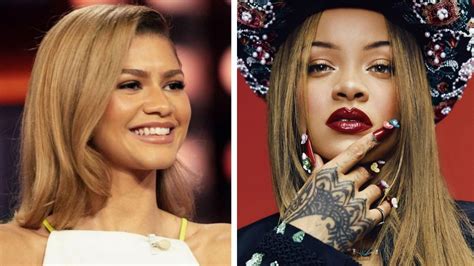 Rihanna Le Copia El Tono De Cabello A Zendaya Y Reaparece Con Una Larga