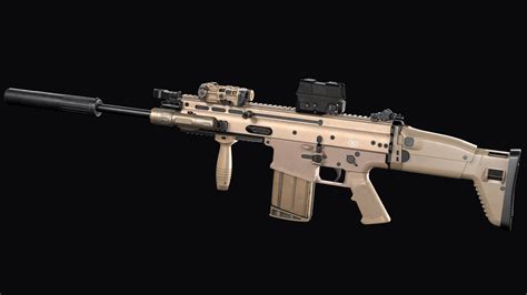 D Model Tactical Modular Assault Rifle Fn Scar H Mk Vr Ar Low