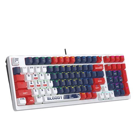 A4Tech Bloody S98 Sports Navy BLMS Red Switches Klawiatury