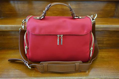 Stylish Camera Bag For Women Designed For Slr Cameras Red