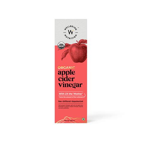 Buy Wellbeing Nutrition Organic Himalayan Apple Cider Vinegar Pack Of 2 X 500 Ml Online At