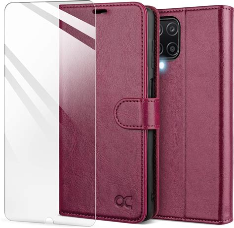 OCASE Hülle für Samsung Galaxy A12 M12 Handyhülle Flip Case Cover