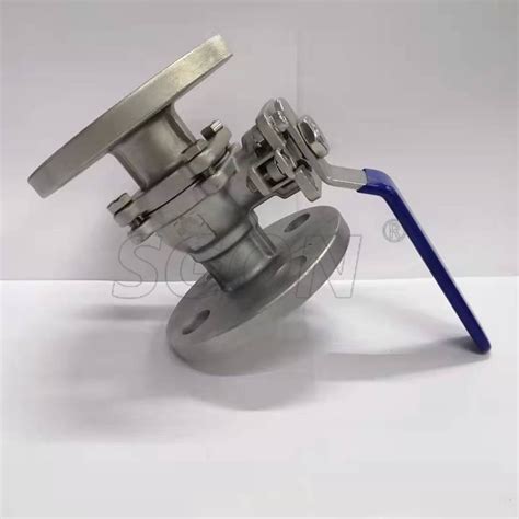 Pc Flanged Ball Valve With Iso Mounting Pad Din Flange With