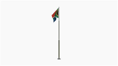 3D Animated South Africa Flag - TurboSquid 1799018