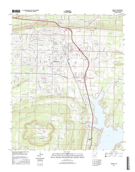 Mytopo Conway Arkansas Usgs Quad Topo Map