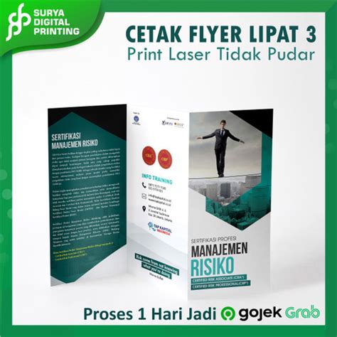 Jual Cetak Flyer A4 3 Lipat Brosur Flayer Sehari Jadi Brosur