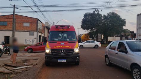 Motociclista Fica Ferido Em Acidente De Tr Nsito Na Rua Bras Lia No