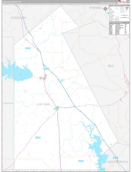 Live Oak County, TX Maps