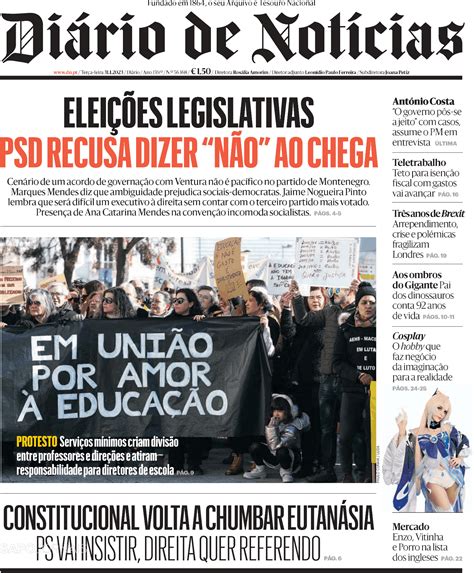 Diário de Notícias 31 jan 2023 Jornais e Revistas SAPO pt