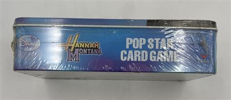 Disney Hannah Montana Miley Cyrus Pop Star Card Game In Tin New Ebay