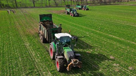 Miststreuen Mit Fendt Und Tebbe Technik Ausbringer Bagger