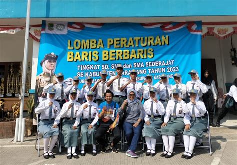 Hore Ekskul Paskibra Sman Telagasari Sabet Juara Lkbb