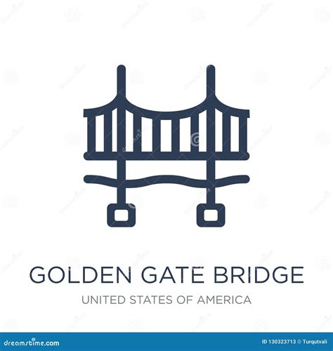 Icono De Puente Golden Gate Puente Golden Gate Plano De Moda I Del