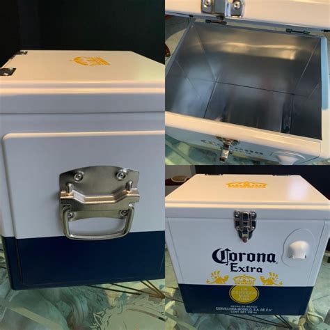 Cava Hielera Nevera Litros Cooler Corona Aluminio En