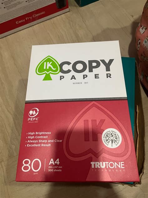 A4 Size Printing Paper 210x297mm 500 Sheets 80gsm Hobbies And Toys