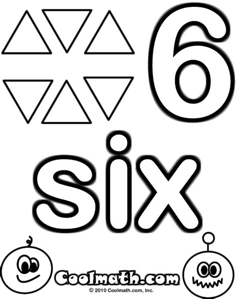 Number 6 Coloring Page - Coloring Home