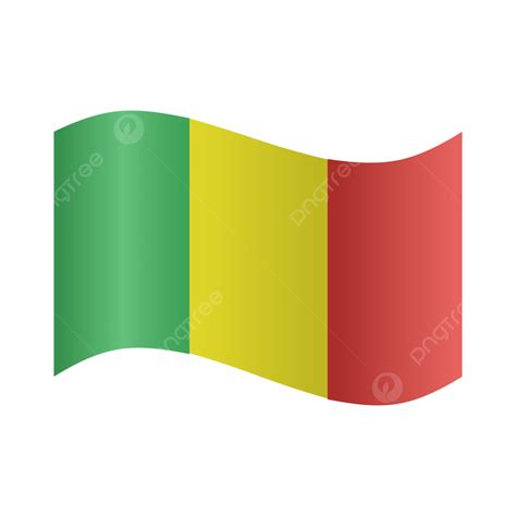 Vector Realistic Illustration Of Mali Flags Mali Flag Mali Day Png