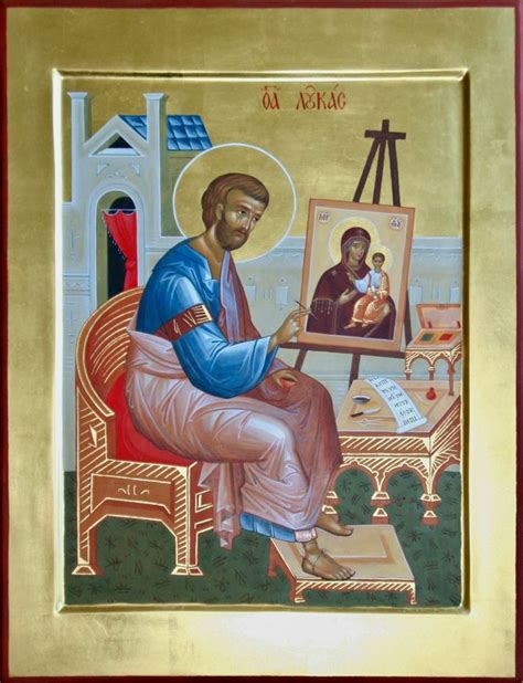 St Luke Painting The First Icon By Masha Burganova Yaltanskaya