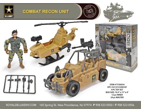 Us Army Boxed Toy Set W/ Soldier, Speedboat, Vehicle, & Accessories - at - royaldeluxeny.com