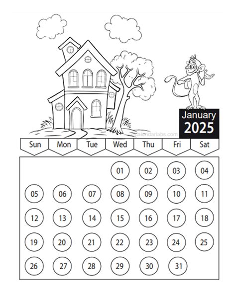 2025 Calendar Anime Coloring Sheets Images Conclusive Consequent