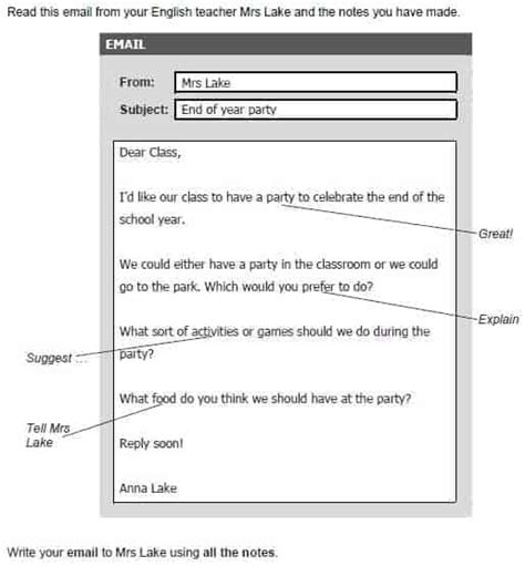 Cambridge B1 Preliminary PET How To Write An Email Teacher Phill