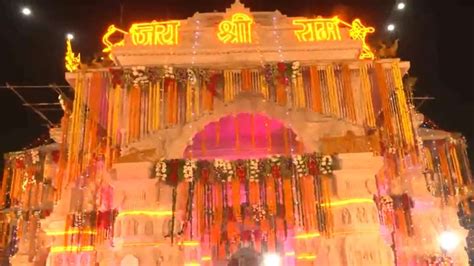 Ram Mandir inside visuals of Ram Temple in Ayodhya Deepotsav ...