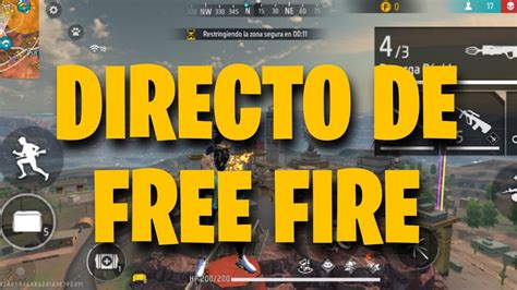 Directo De Free Fire Subiendo A Gran Maestro Con Subs Rank Decla Y