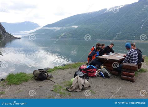 Before Kayaking, Flam, Norway Editorial Stock Image - Image of kayaking ...