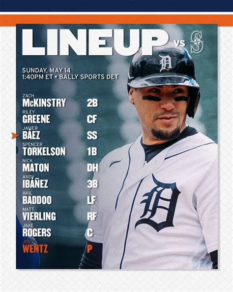 Detroit Tigers On Twitter Sunday Series Finale With Seattle