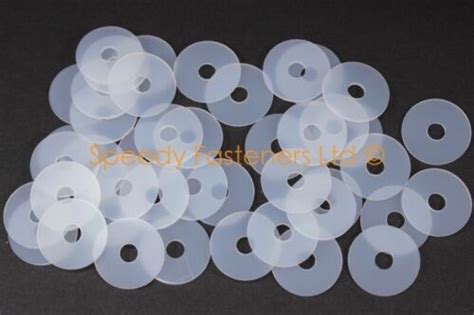 Nylon Plastic Clear Washers M5 53mm 20mm Od 1mm Thick Select Pack