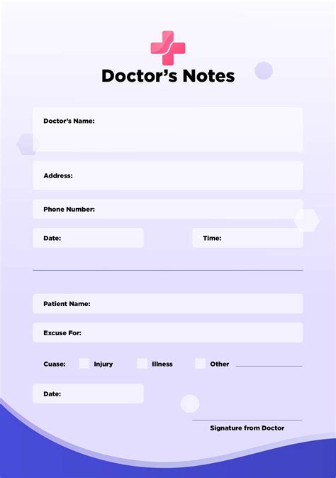 Template For Doctors Note Prntbl Concejomunicipaldechinu Gov Co