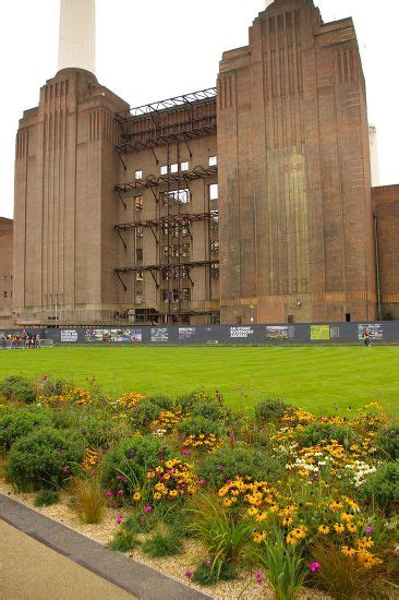 Lawn Flowers Battersea Power Station Editorial Stock Photo Stock