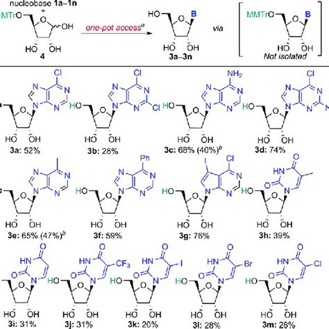 Pdf Direct One Pot Synthesis Of Nucleosides From Unprotected Or 5 O