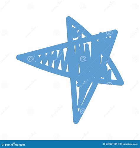 Drawing star in pencil stock vector. Illustration of outline - 272591129