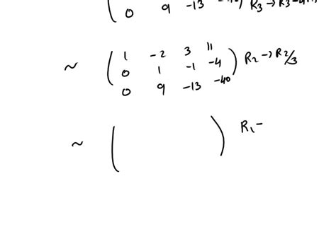 Solved Solve The System Of Equations If Possible Using Gaussian