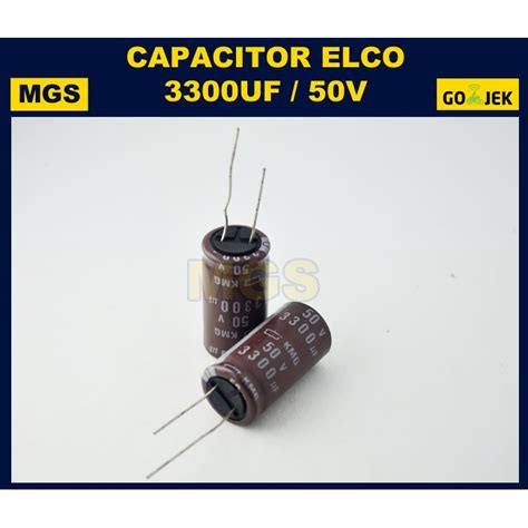 Jual Elco Kapasitor 3300uf 50v Capacitor Elco 3300uf 50v Shopee Indonesia