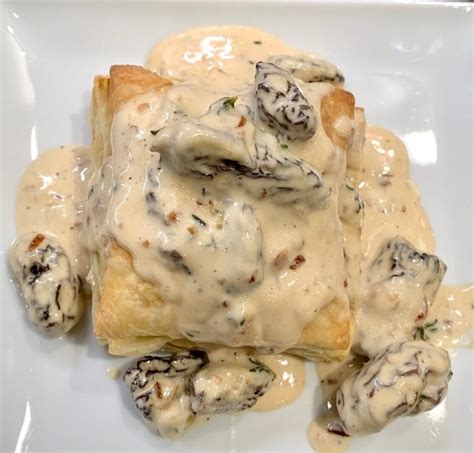 Morel Mushroom Cream Sauce And Puff Pastry Cook Savor Celebrate