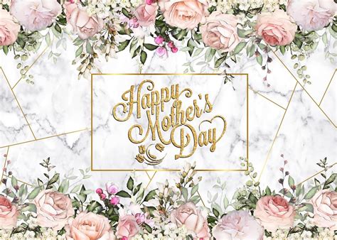 Amazon Alltten 8x6FT Happy Mother S Day Backdrop Pink Floral