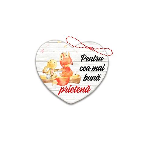 Martisor Personalizat Pentru Cea Mai Buna Prietena Lemn Cm