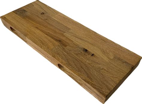 Massief Eiken Wandplank Zwevende Wandplank Blinde Bevestiging