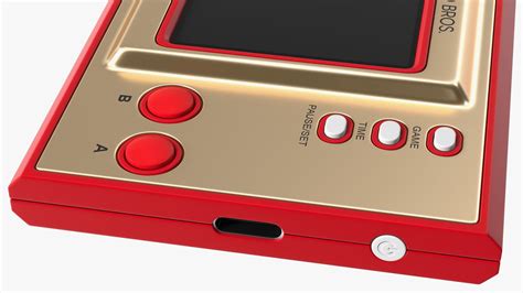 Nintendo Game And Watch Console Super Mario Bros Turned Off 3d Model 29 3ds Blend C4d Fbx