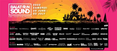 NEUE HEADLINER FÜR EUROPAS GRÖSSTES BEACHFESTIVAL BALATON SOUND 2022