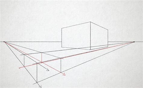 Orthogonal Lines Below The Horizon Point Perspective Art Lessons