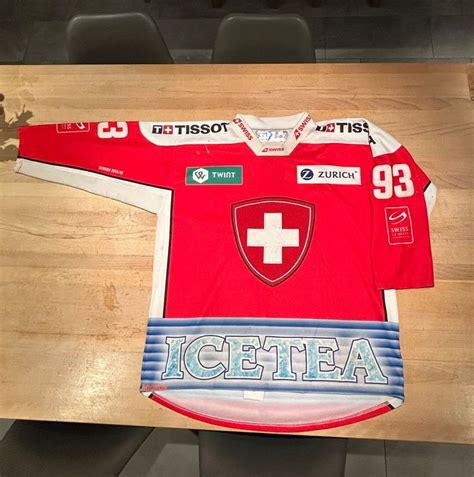 Maillot Quipe Suisse De Hockey Floqu Et Sign Martschini Kaufen Auf