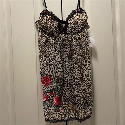 In Bloom Intimates Sleepwear Brand New Cheetah Print Lingerie Set Babydoll Panties Poshmark